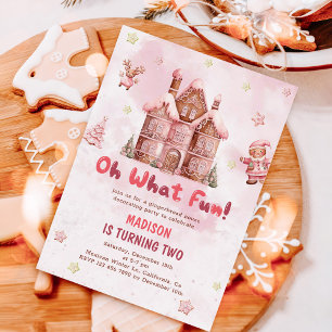 Invitación Segundo cumpleaños de los Navidades de la Casa Ros