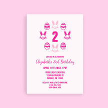 Segundo cumpleaños de Pascua Rosa