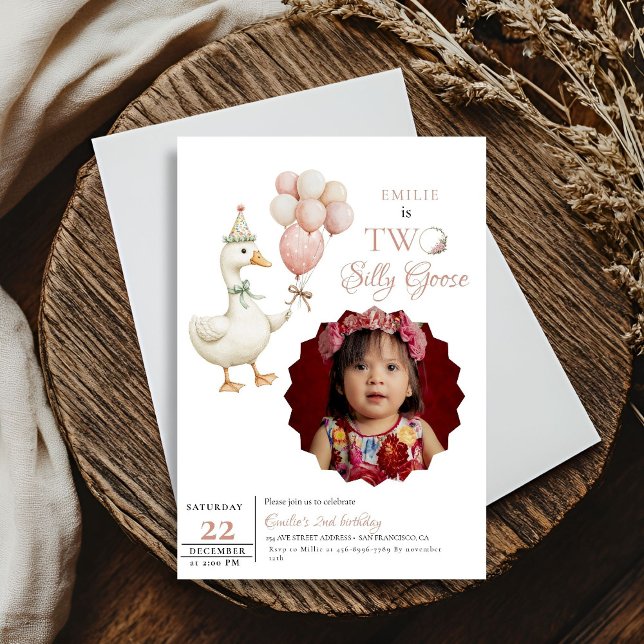 Invitación Segundo cumpleaños de un bebé gótico tonto (Subido por el creador)