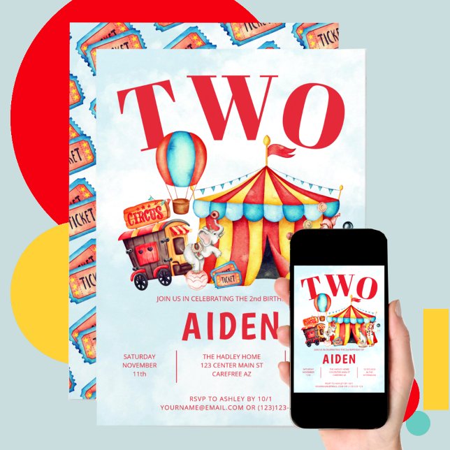 Invitación Segundo cumpleaños del Festival de Circo de Carnav (Subido por el creador)