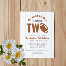 Invitación Segundo cumpleaños del fútbol de todas las estrell