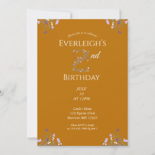 Invitación Segundo Cumpleaños del León de la Jungla Encantada