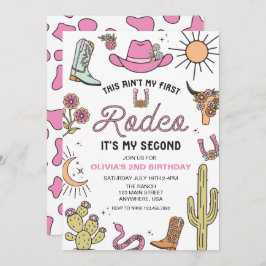 Invitación Segundo cumpleaños del Rodeo Rosa Occidental