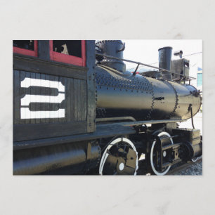 Invitación Segundo cumpleaños del tren