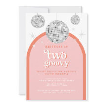 Segundo Naranja de cumpleaños arco de disco retro