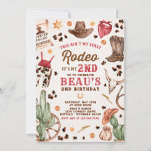 Segundo Rodeo Cowboy Wild West Birthday Party