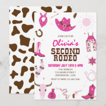 Segundo Rodeo Rosa Caliente Cumpleaños Occidental 