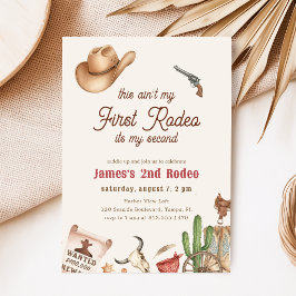 Invitación Segundo Rodeo Vaquero Occidental Cumpleaños 2º