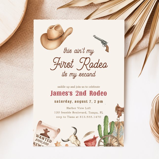 Invitación Segundo Rodeo Vaquero Occidental Cumpleaños 2º (Subido por el creador)