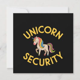 Invitación Seguridad de Unicornio: Mantener la seguridad mági