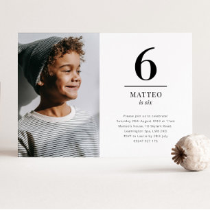 Invitación Seis fotos de paisajes