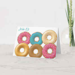 Invitación Seis paquetes de donuts de arce y chocolate rotos