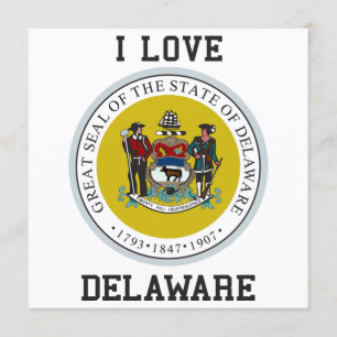 Invitación Sello de estado Delaware