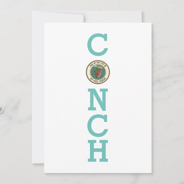 Invitación Sello de Key West, Florida (Anverso)