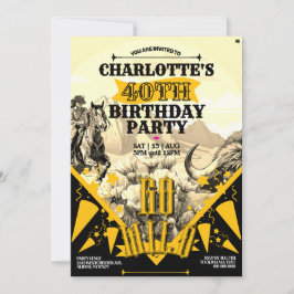 Invitación Sello de vaquera de Oklahoma