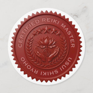 Invitación Sello personalizado de cera roja 3D para maestro d