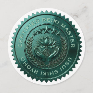 Invitación Sello personalizado DIY 3D de hoja verde Maestro R