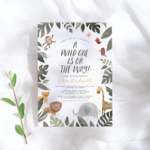 Selva Safari Storybook Wild One Baby Shower