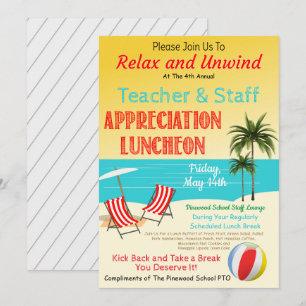 Invitación Semana de Apreciación del Tema de la Playa