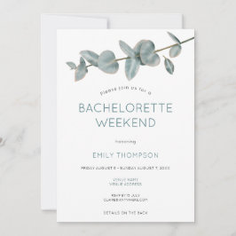 Invitación Semana de la Fiesta de la Bachelorette Itineraria