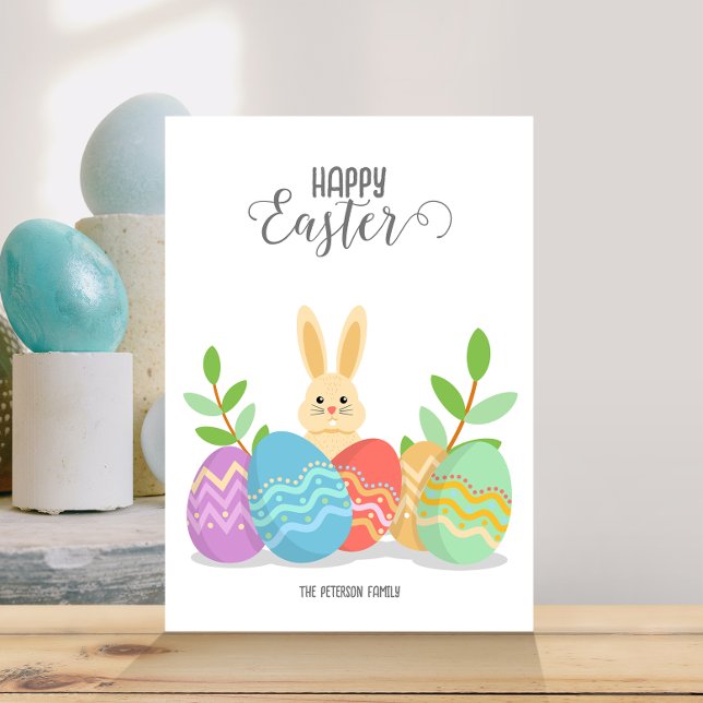 Invitación Semana Santa | Conejo Personalizado y Huevos de Pa (Subido por el creador)