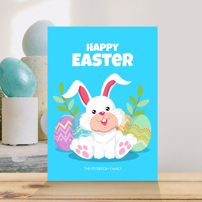 Invitación Semana Santa | Conejo Personalizado y Huevos de Pa (Subido por el creador)