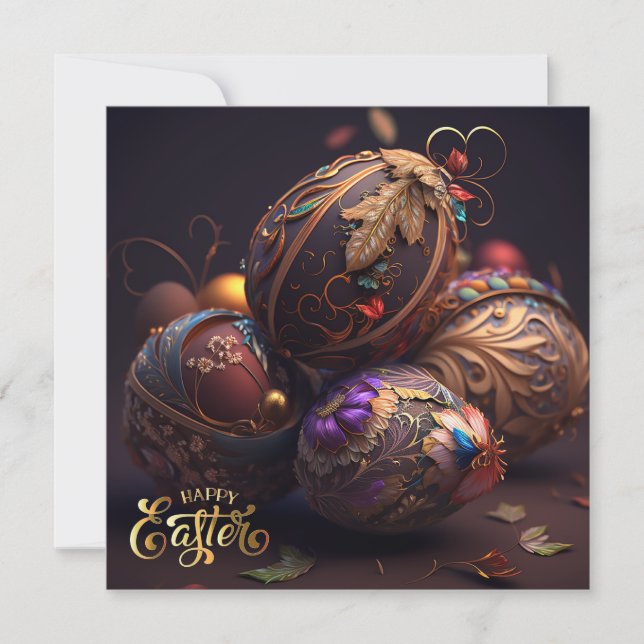 Invitación Semana Santa. Huevos mágicos de Pascua (Anverso)