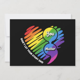 Invitación Semikolon Prevención del Suicidio LGBTQ Salud Ment