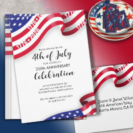 Invitación Semiquincentennial 4th Of July Celebration