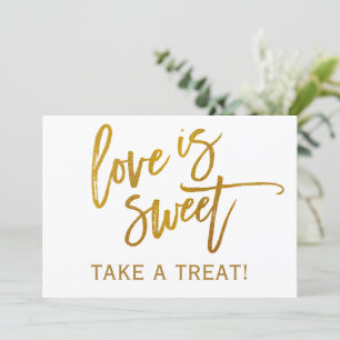 Invitación Señal de barra de dulces / buffet de boda 5X7   Ho