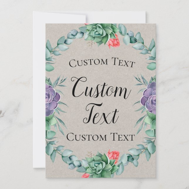 Invitación Señal de bienvenida correcta de 5 x 7" (Anverso)