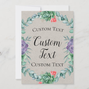 Invitación Señal de bienvenida correcta de 5 x 7"