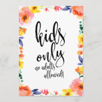 Señal de boda boho floral asequible para mesa de n