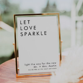 Invitación señal de despido del boda minimalista moderno
