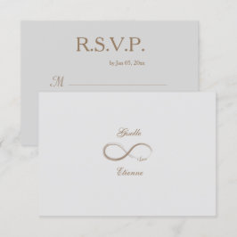 Invitación Señal de Infinito Bodas Nombre Personalizado Respu