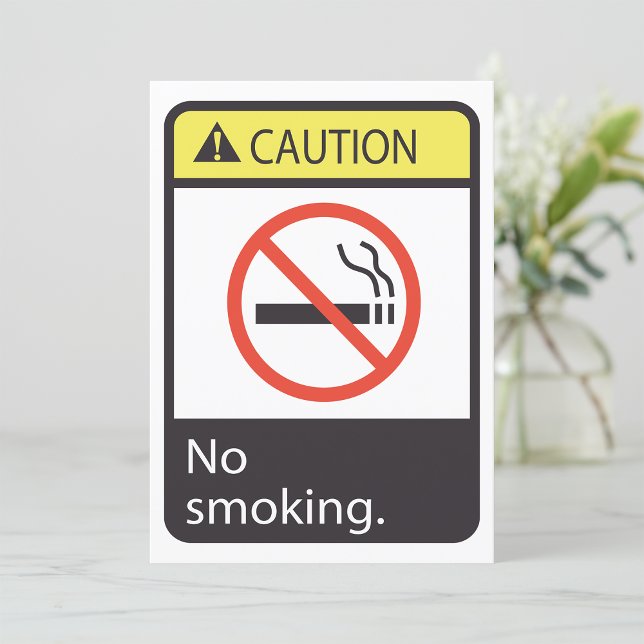 Invitación Señal de Precaución Prohibido Fumar (Subido por el creador)