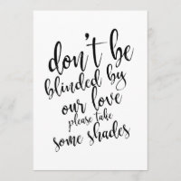 señal de regalos de gafas de sol para bodas asequi