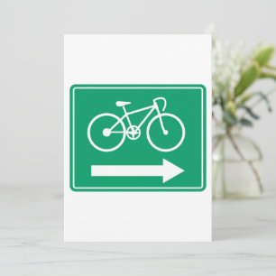 Invitación Señal direccional de flecha derecha de camino de b