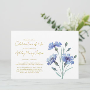 Invitación Sencilla Celebración de la Vida de Aciano