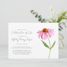 Sencilla Celebración de la Vida de Echinacea Funer