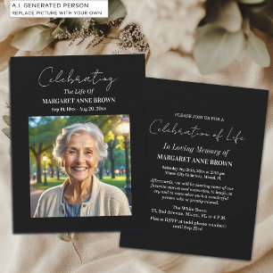 Invitación Sencilla Celebración De La Vida Foto