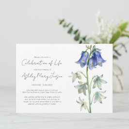 Invitación Sencilla Celebración de la Vida Funeral de Campani