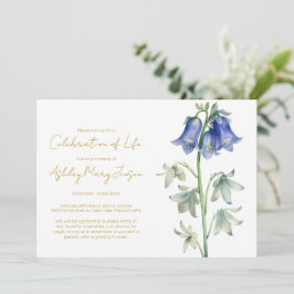 Invitación Sencilla Celebración de la Vida Funeral de Campani