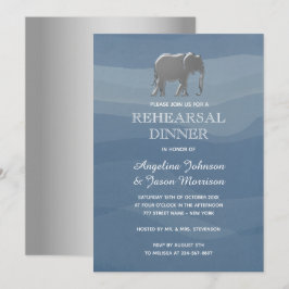 Invitación Sencilla cena de ensayo elegante