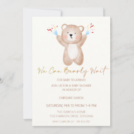 Invitación Sencilla ducha acuática