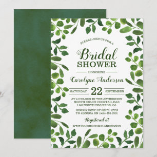 Invitación Sencilla ducha de novias con efecto de rebote de p