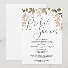 Invitación Sencilla ducha de novias en la parte superior de l