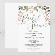 Sencilla ducha de novias en la parte superior de l