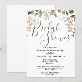 Invitación Sencilla ducha de novias en la parte superior de l