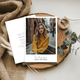 Invitación Sencilla elegancia de Miss a la señora Bridal Show